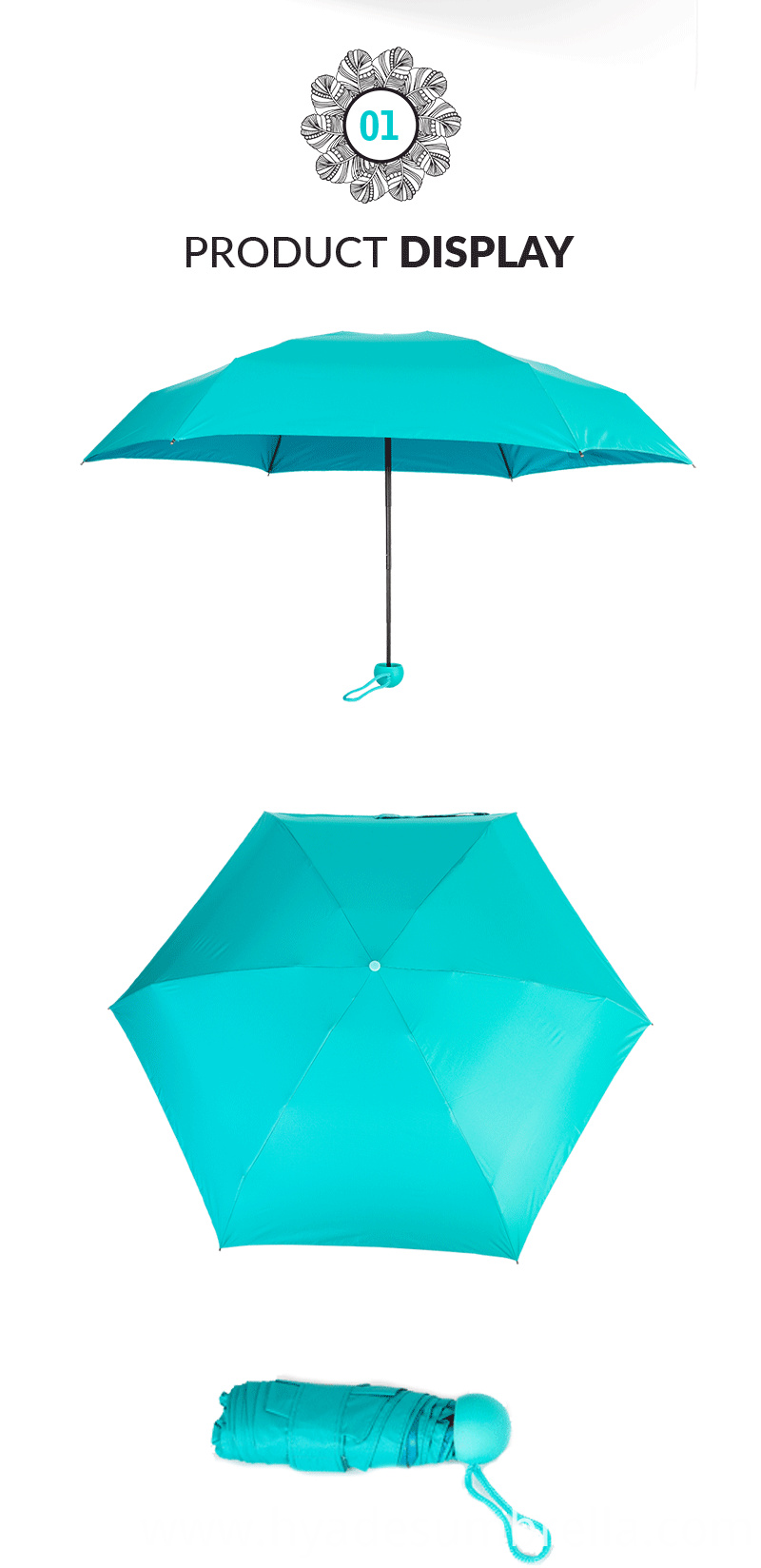 Pocket 5 Section Folding Umbrella Pocket 5 Section Folding Umbrella